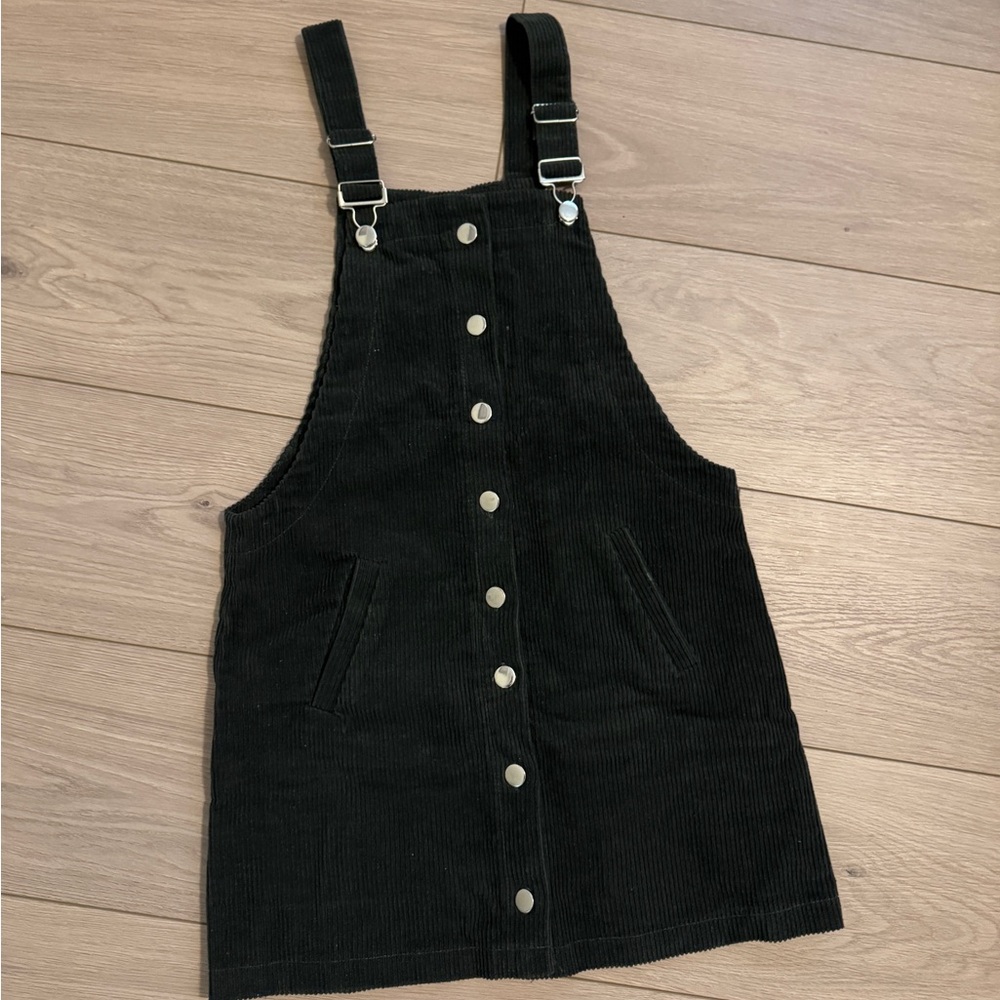 Francesca's Collections Black Corduroy Dress